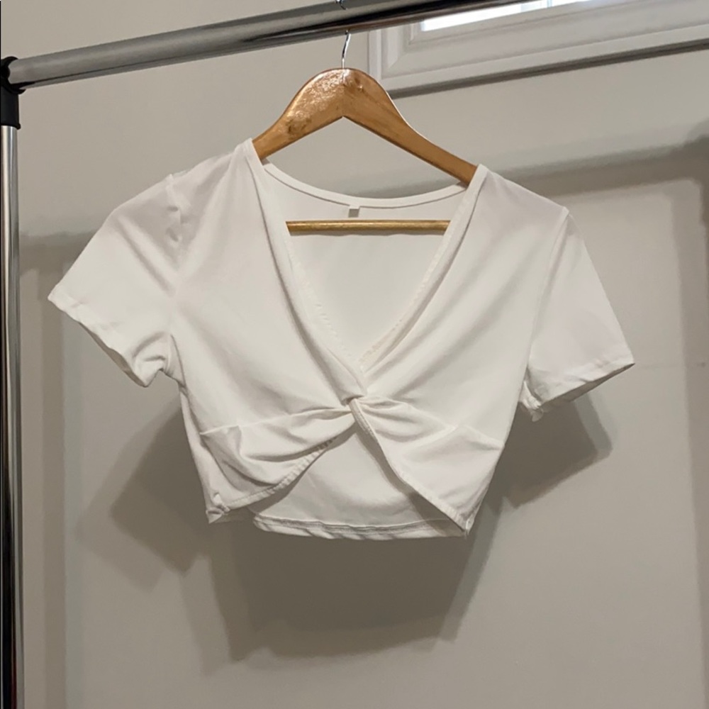 White Crop Top